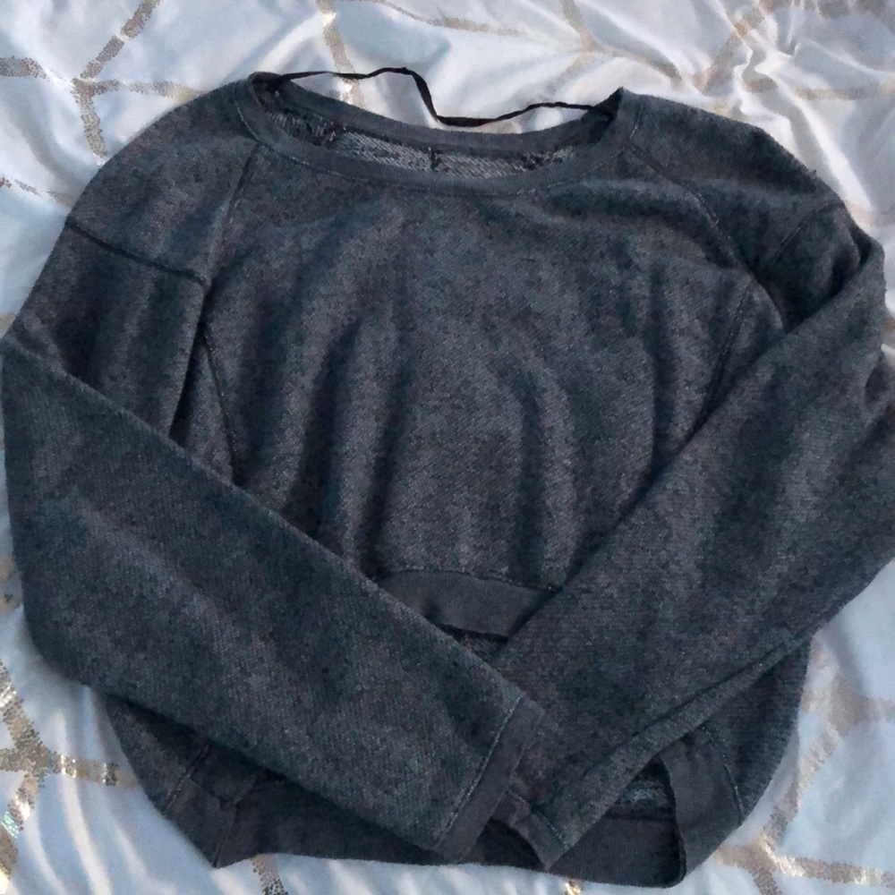 dark grey sweater